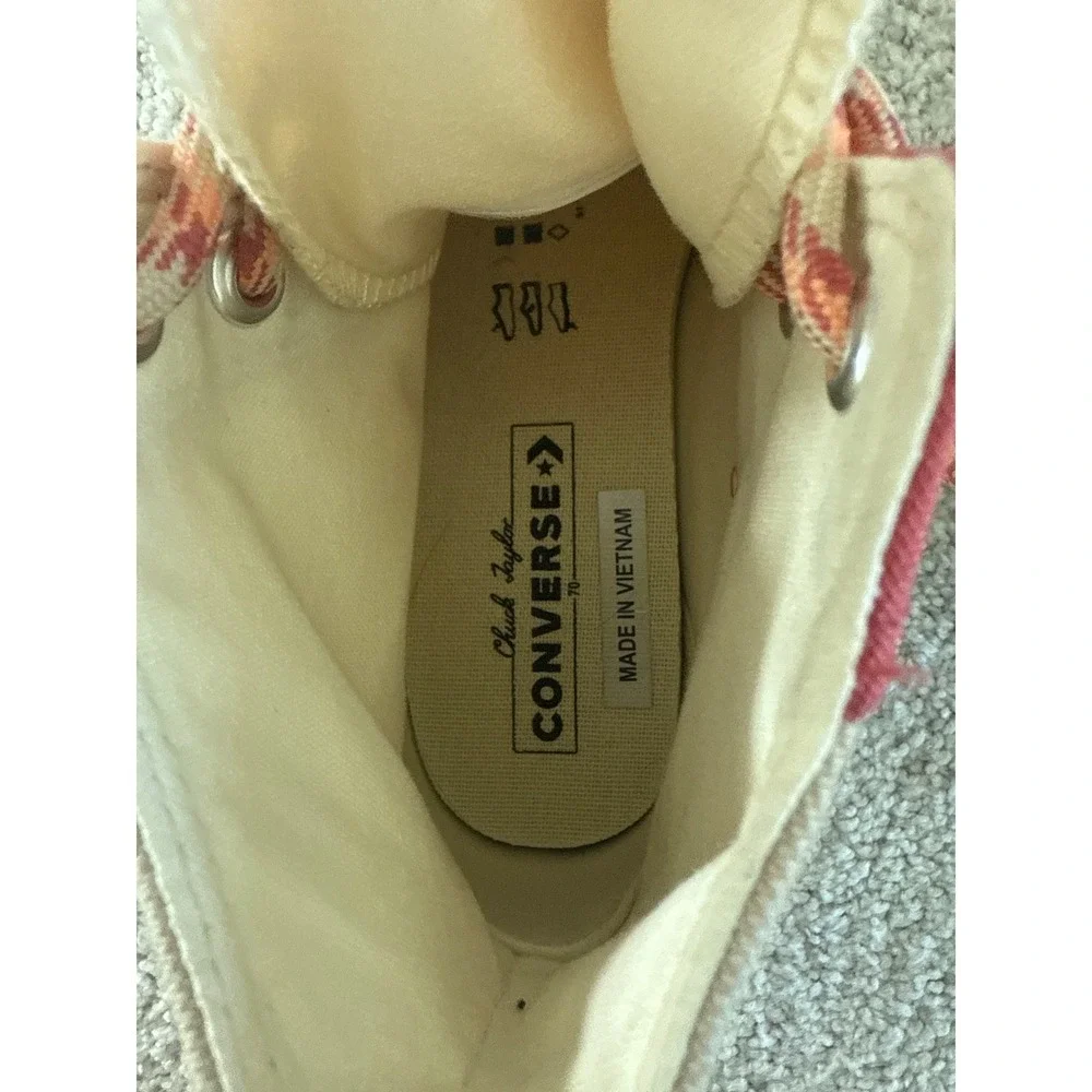 Converse Chuck 70 High Colorblock Overlay Rhubarb Pie A05128C Women 7.5 Men 5.5 - Picture 11 of 12